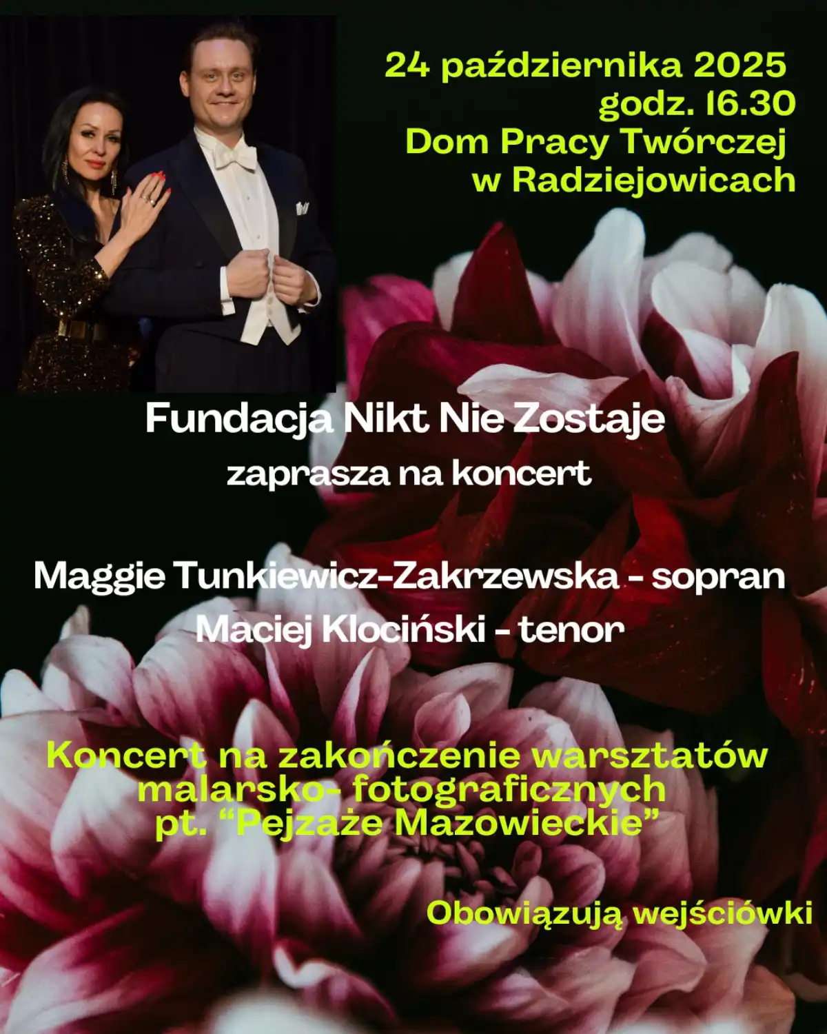 Koncert z okazji zakończenia warsztatów malarsko - fotograficznych pt. „Pejzaże Mazowieckie”